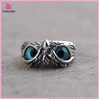 Đôi Mắt Cá Tính Hình Cú Nhẫn Thời Trang Vintage Trang Sức Dự Tiệc Quà Tặng Mới