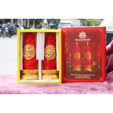 Đôi Nến Thơm Long Phượng – Không chảy tràn, 1 cây cháy 65‑70h, giảm giá 176k 10 Đôi Nến Thơm Long Phượng – Không chảy tràn, 1 cây cháy 65‑70h, giảm giá 176k 10