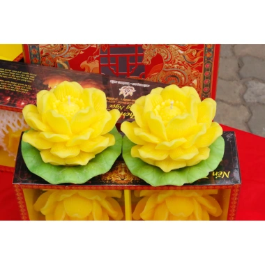Đôi Nến Thơm Tết Ngọc Sen - Cháy 60-65h, Hương Dịu Dàng, Giá 205.000đ 10