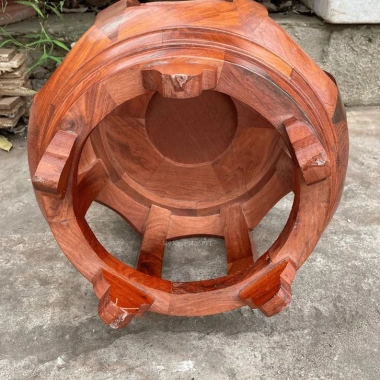 Đôn đế trống đa năng gỗ hương - Hàng dày, chịu tải tốt, kê đồ phong thủy, giảm 679k 9