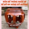 Đôn đế trống ngồi đa năng gỗ hương Ta – Hàng dày, chịu tải tốt, kê vật trang trí phong thủy, giảm giá 679.000₫