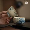 Dòng Chén Men Cổ Nhà Tống Vẽ Tay Hoàng Đan - Gốm Trà Đạo Cao Cấp, Quà Tặng 38k 4