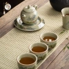 Dòng Chén Men Cổ Nhà Tống Vẽ Tay Hoàng Đan - Gốm Trà Đạo Cao Cấp, Quà Tặng 38k 6