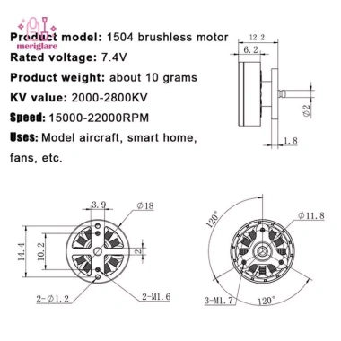 Động cơ máy bay RC 4S không chổi than 7.4V – Hiệu suất cao, kim loại thực tế, phụ kiện thay thế cao cấp, giá 81.400₫