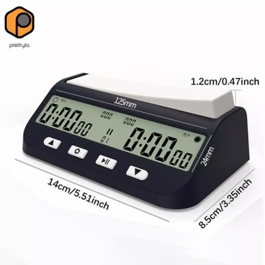 Đồng hồ bấm giờ cờ vua kỹ thuật số tiện ích cho bữa tiệc và thi đấu, giá 508.680₫