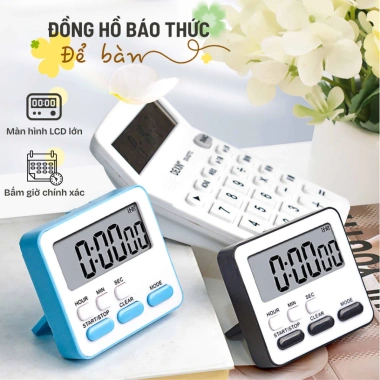 Đồng hồ báo thức nấu ăn kỹ thuật số, hẹn giờ học ngủ, di động, có nam châm và chân đế - Giá chỉ 24.000 VND 9 Đồng hồ báo thức nấu ăn kỹ thuật số, hẹn giờ học ngủ, di động, có nam châm và chân đế - Giá chỉ 24.000 VND 9