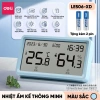 Đồng Hồ Báo Thức Tích Hợp Nhiệt Kế Deli - Đo Nhiệt Độ & Độ Ẩm Phòng Ngủ Bé Chính Xác 9