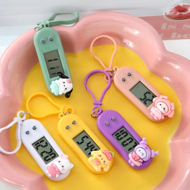 Đồng hồ bỏ túi điện tử hoạt hình mini dễ thương cho học sinh - Đồng hồ bấm giờ im lặng, giá chỉ 17.510 VND 2