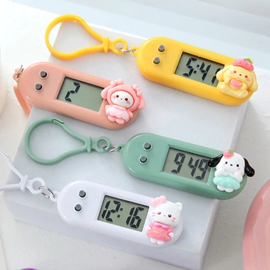 Đồng hồ bỏ túi điện tử hoạt hình mini dễ thương cho học sinh - Đồng hồ bấm giờ im lặng, giá chỉ 17.510 VND 3