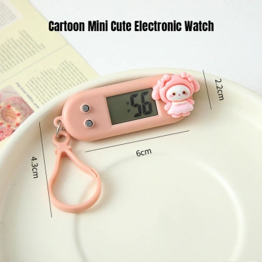 Đồng hồ bỏ túi điện tử hoạt hình mini dễ thương cho học sinh - Đồng hồ bấm giờ im lặng, giá chỉ 17.510 VND 10