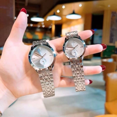 Đồng hồ C.A.L.V.I.N K.L.VIN nam nữ 40mm/34mm dây thép bền màu, chống nước 3ATM, bảo hành 6 tháng - 1.51 triệu