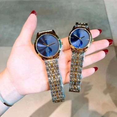 Đồng hồ C.A.L.V.I.N K.L.VIN nam nữ 40mm/34mm dây thép bền màu, chống nước 3ATM, bảo hành 6 tháng - 1.51 triệu
