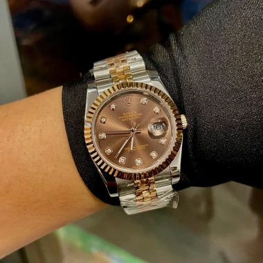 Đồng Hồ Cặp Đôi Nam Nữ Rolex Nâu Demi Viền Băm - Máy Pin Nhật, Bảo Hành 2 Năm, Tặng Hộp Đẹp, Giá 1.85 Triệu 9 Đồng Hồ Cặp Đôi Nam Nữ Rolex Nâu Demi Viền Băm - Máy Pin Nhật, Bảo Hành 2 Năm, Tặng Hộp Đẹp, Giá 1.85 Triệu 9