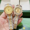 Đồng hồ cặp Nam Nữ Rolex 36/32mm viền mặt đính đá - Sang trọng, chống nước 3ATM, bền màu, bảo hành 12 tháng - Giá ưu đãi 1.490.000₫