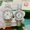 Đồng hồ cặp Nam Nữ Rolex 36/32mm viền mặt đính đá - Sang trọng, chống nước 3ATM, bền màu, bảo hành 12 tháng - Giá ưu đãi 1.490.000₫ 4