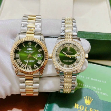 Đồng hồ cặp Nam Nữ Rolex 36/32mm viền mặt đính đá - Sang trọng, chống nước 3ATM, bền màu, bảo hành 12 tháng - Giá ưu đãi 1.490.000₫ 7 Đồng hồ cặp Nam Nữ Rolex 36/32mm viền mặt đính đá - Sang trọng, chống nước 3ATM, bền màu, bảo hành 12 tháng - Giá ưu đãi 1.490.000₫ 7