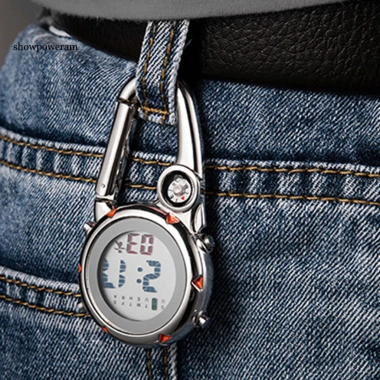 Đồng hồ carabiner kỹ thuật số dạ quang, chống trầy xước, tiện cho thắt lưng và balo ngoài trời - Giá ưu đãi 301,948₫