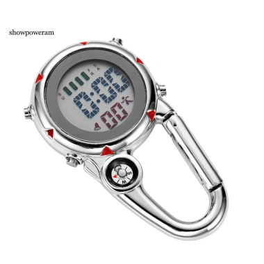 Đồng hồ carabiner kỹ thuật số dạ quang, chống trầy xước, tiện cho thắt lưng và balo ngoài trời - Giá ưu đãi 301,948₫