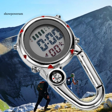 Đồng hồ carabiner kỹ thuật số dạ quang, chống trầy xước, tiện cho thắt lưng và balo ngoài trời - Giá ưu đãi 301,948₫