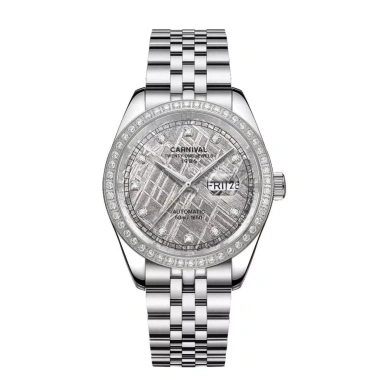 Đồng hồ Carniva Nam 8.131G2-VT Đính Đá Mặt Sapphire Dạ Quang 40mm Dây Kim Loại - 5.085.000 VND