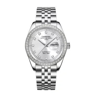 Đồng hồ Carniva Nam 8.131G2-VT Đính Đá Mặt Sapphire Dạ Quang 40mm Dây Kim Loại - 5.085.000 VND 5 Đồng hồ Carniva Nam 8.131G2-VT Đính Đá Mặt Sapphire Dạ Quang 40mm Dây Kim Loại - 5.085.000 VND 5