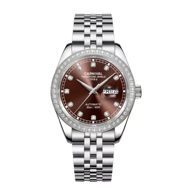 Đồng hồ Carniva Nam 8.131G2-VT Đính Đá Mặt Sapphire Dạ Quang 40mm Dây Kim Loại - 5.085.000 VND