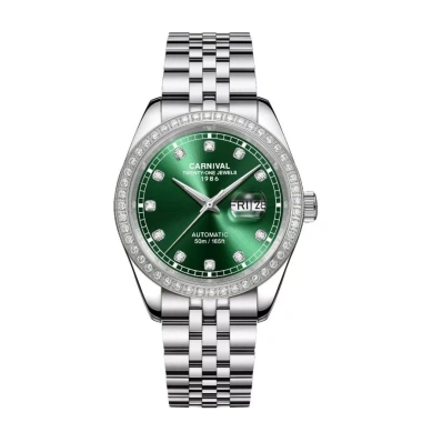 Đồng hồ Carniva Nam 8.131G2-VT Đính Đá Mặt Sapphire Dạ Quang 40mm Dây Kim Loại - 5.085.000 VND