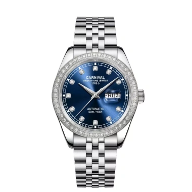 Đồng hồ Carniva Nam 8.131G2-VT Đính Đá Mặt Sapphire Dạ Quang 40mm Dây Kim Loại - 5.085.000 VND 8 Đồng hồ Carniva Nam 8.131G2-VT Đính Đá Mặt Sapphire Dạ Quang 40mm Dây Kim Loại - 5.085.000 VND 8