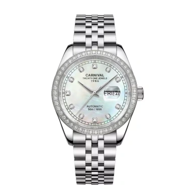 Đồng hồ Carniva Nam 8.131G2-VT Đính Đá Mặt Sapphire Dạ Quang 40mm Dây Kim Loại - 5.085.000 VND