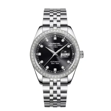 Đồng hồ Carniva Nam 8.131G2-VT Đính Đá Mặt Sapphire Dạ Quang 40mm Dây Kim Loại - 5.085.000 VND