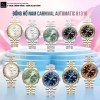 Đồng hồ Carnival 8.131G-CH-N - Dây da, khóa bướm, bảo hành kim cương, 4.2 triệu 2