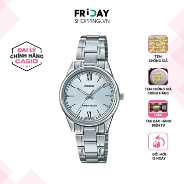 Đồng Hồ Casio Nữ LTP-V005D-2B3UDF Mặt Tròn Dây Kim Loại Chính Hãng Giá 961.000đ