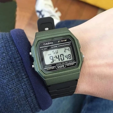 Đồng hồ Casio unisex dây nhựa F-91WM-3ADF - Giá 689.690, giảm còn 565.320 VNĐ
