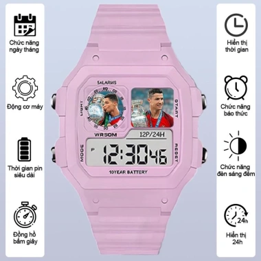 Đồng hồ chống nước điện tử Cristiano Ronaldo cho bé trai, bé gái 3+ tuổi - 125.910₫