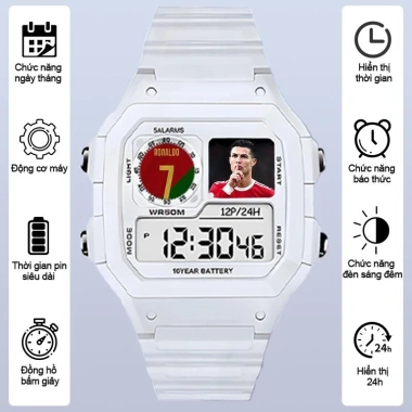 Đồng hồ chống nước điện tử Cristiano Ronaldo cho bé trai, bé gái 3+ tuổi - 125.910₫ 8 Đồng hồ chống nước điện tử Cristiano Ronaldo cho bé trai, bé gái 3+ tuổi - 125.910₫ 8