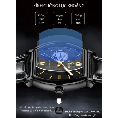 Đồng hồ cơ nam Chenxi CX8.815A Automatic dây da cao cấp, chống nước, bảo hành 1 năm 7