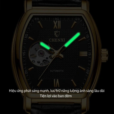 Đồng hồ cơ nam Chenxi CX8.815A Automatic dây da cao cấp, chống nước, bảo hành 1 năm 8