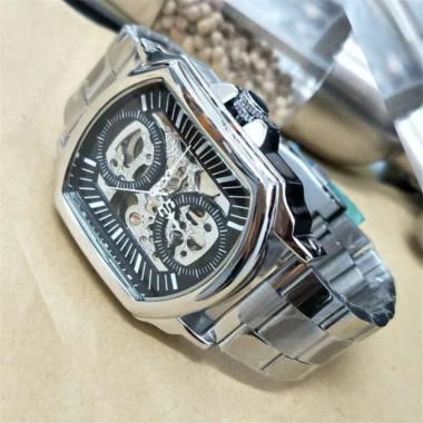 Đồng hồ cơ nam Forsining A385 mặt vuông lộ máy dây da - Giá ưu đãi 1,900,000₫ 9
