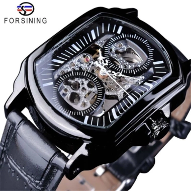 Đồng hồ cơ nam Forsining A385 mặt vuông lộ máy dây da - Giá ưu đãi 1,900,000₫ 10