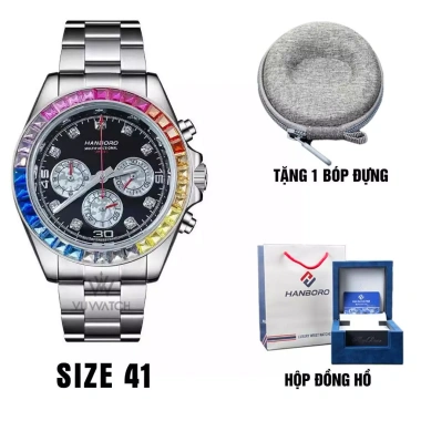 Đồng Hồ Cơ Nam HANBORO 8.032 Chính Hãng - Giá Ưu Đãi 3.6 triệu, Tặng Hộp Đựng 8