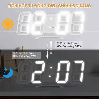 Đồng Hồ Để Bàn LED 3D ZAPPOINT - Thông Minh, Báo Thức Điện Tử, Giá 98.888₫ 5