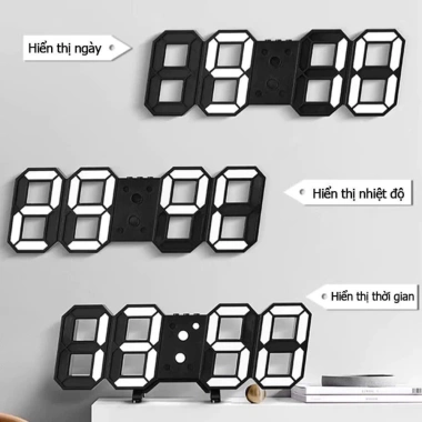 Đồng Hồ Để Bàn LED 3D ZAPPOINT - Thông Minh, Báo Thức Điện Tử, Giá 98.888₫ 8