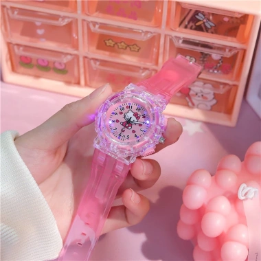 Đồng hồ đeo tay kỹ thuật số Hello Kitty LED nhiều màu – Giá chỉ 77.000₫ 3
