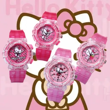 Đồng hồ đeo tay kỹ thuật số Hello Kitty LED nhiều màu – Giá chỉ 77.000₫ 4