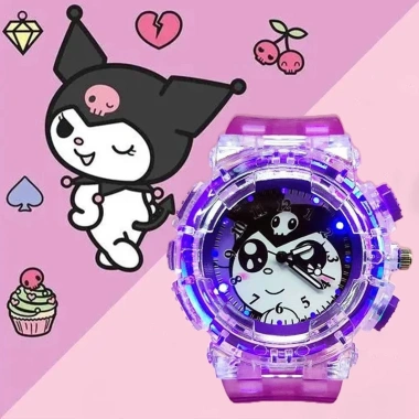 Đồng hồ đeo tay kỹ thuật số Hello Kitty LED nhiều màu – Giá chỉ 77.000₫ 8