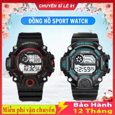 Đồng hồ điện tử nam nữ Sport Watchh mẫu mới, kỹ thuật số, thiết kế thể thao, bảo hành 12 tháng - Giá 18.000₫