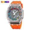 Đồng hồ điện tử SKMEI thời gian thể thao, báo thức phát sáng, tuần trong suốt, dây silicon – 286.000 VND