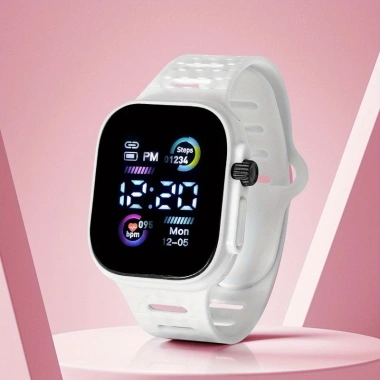 Đồng hồ điện tử thể thao sinh viên, vuông nhỏ phát sáng, giá trị cao, giảm còn 42.900₫ 2