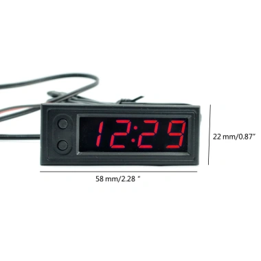 Đồng Hồ Điện Tử Xe Hơi 3 Trong 1 Hiển Thị Nhiệt Độ - Giá Ưu Đãi 225.500₫