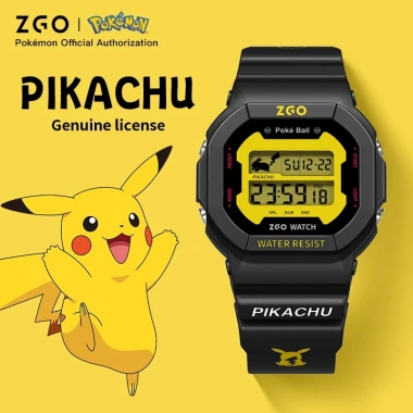 Đồng hồ điện tử ZGO Pokémon Pikachu – Chống nước, dạ quang, thể thao trẻ em, 333.939₫
